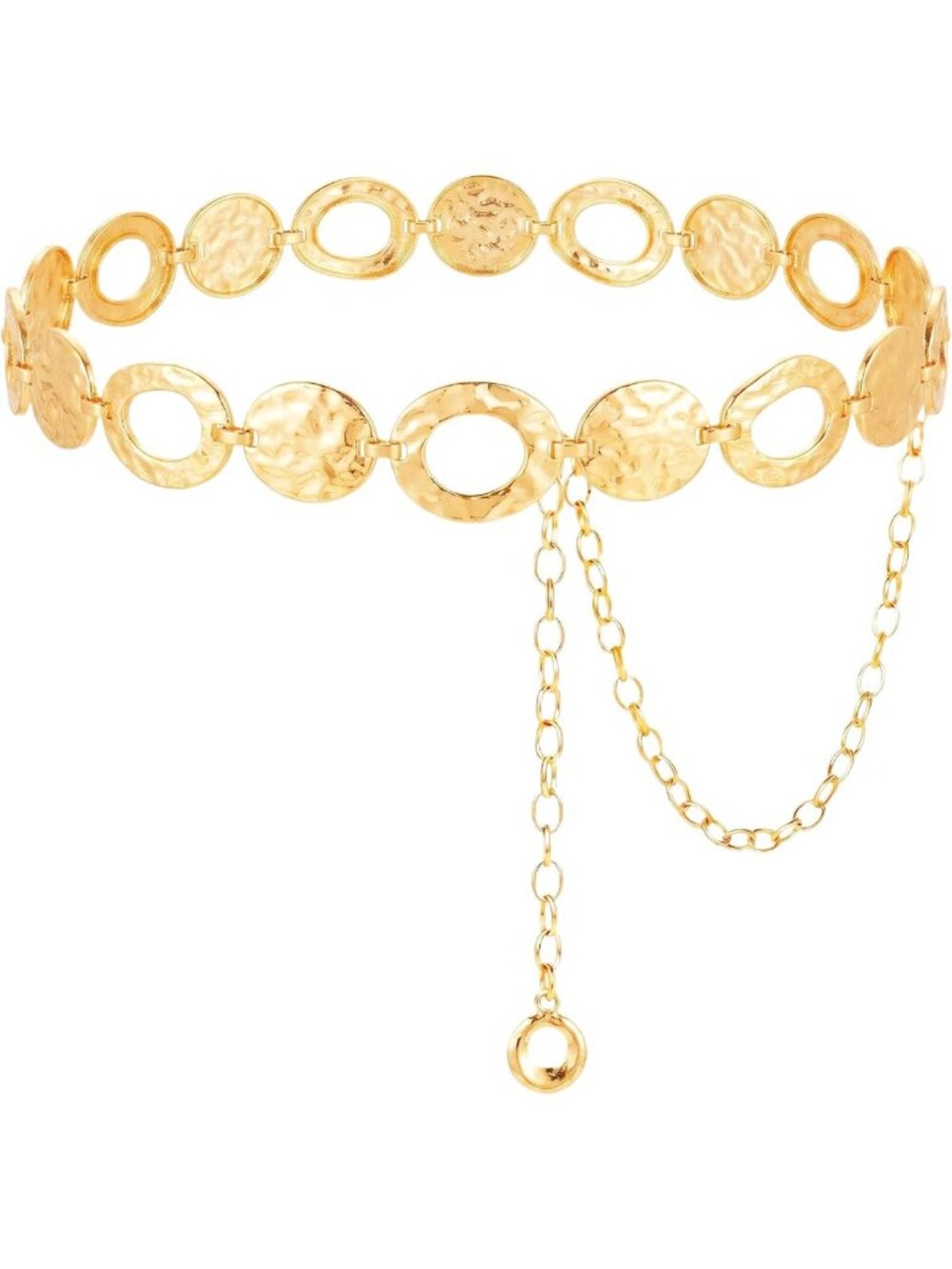 Stylish Metal Chain Belt for Women - Adjustable Waist Accessory for Dresses